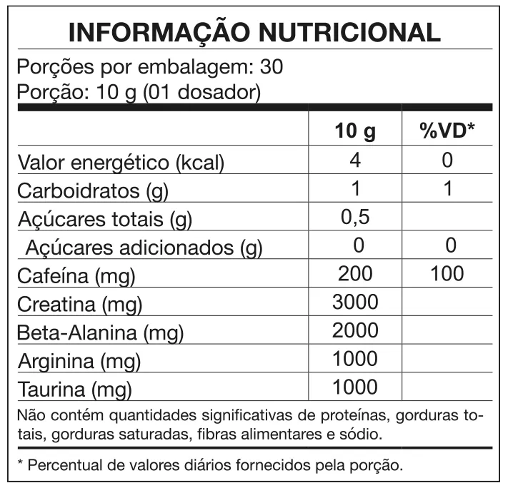 Pré Treino 4B 300g