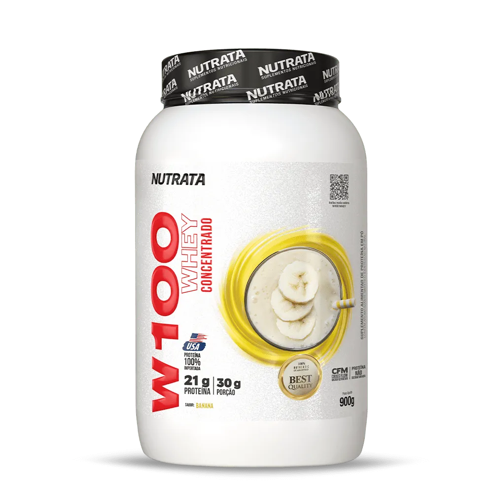 W100 Whey Concentrado 900g - Chocolate com Coco