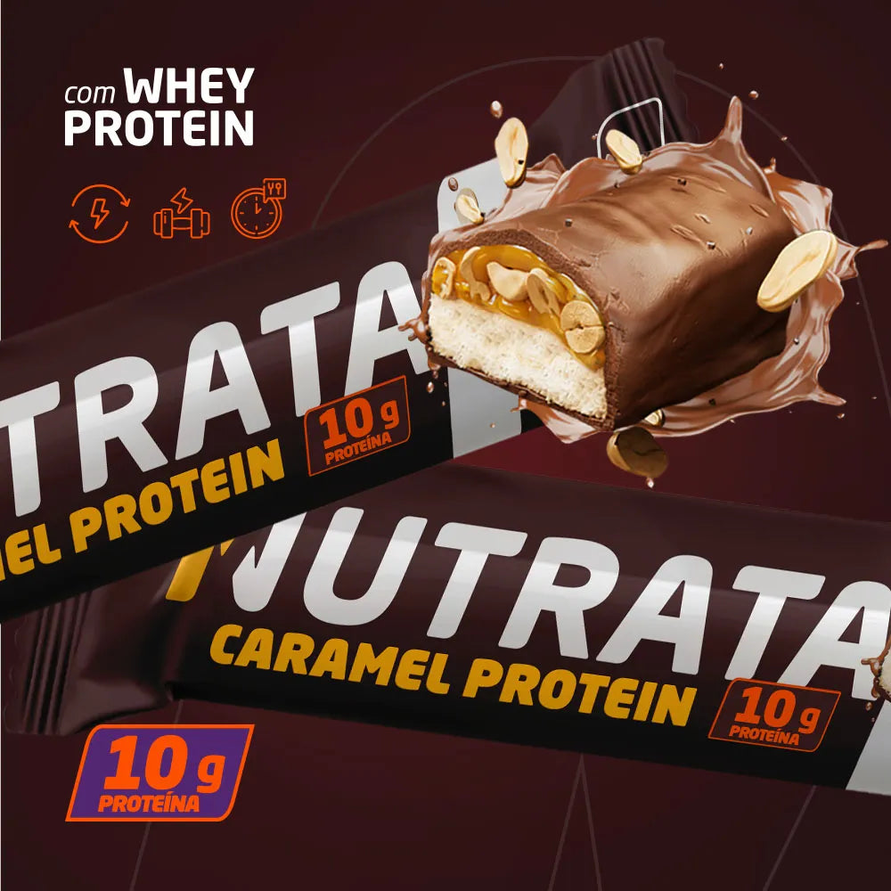 Caramel Protein 45g display c/ 12 barras - Caramel