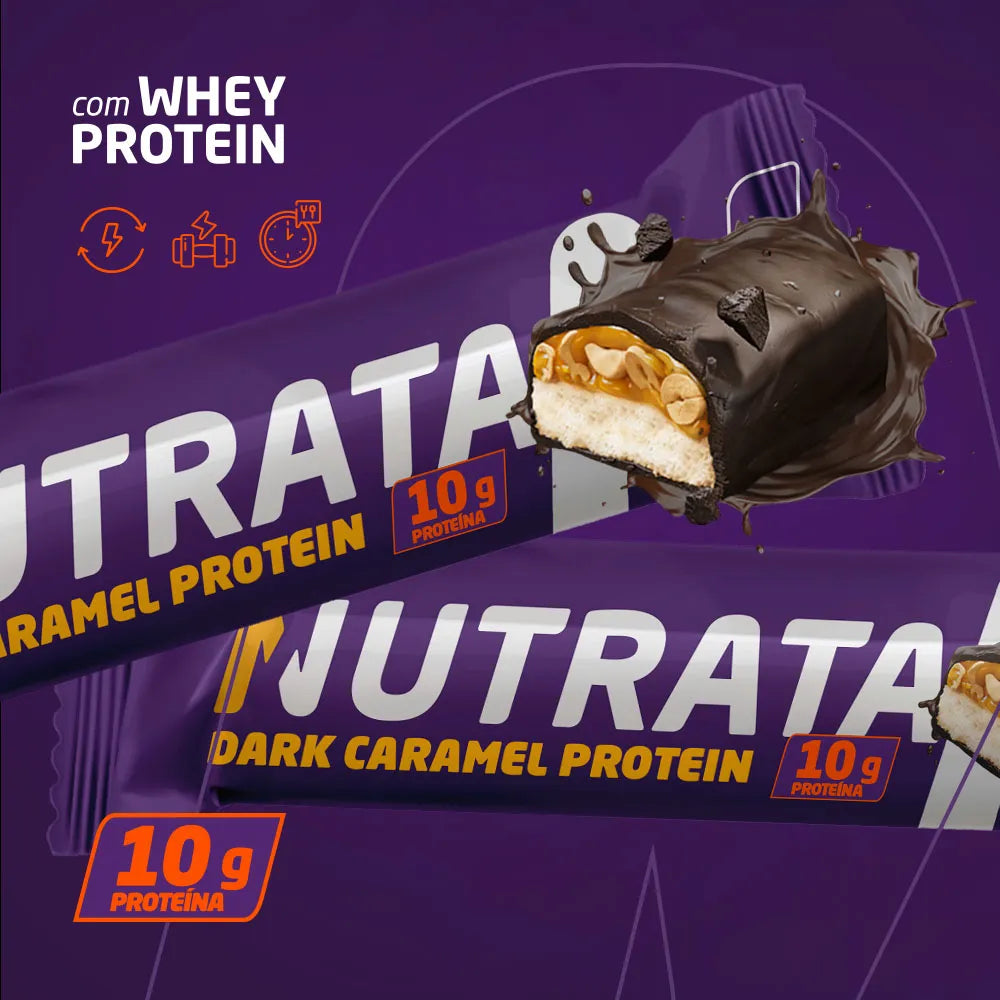 Dark Caramel Protein 45g display c/ 12 barras - Dark Caramel