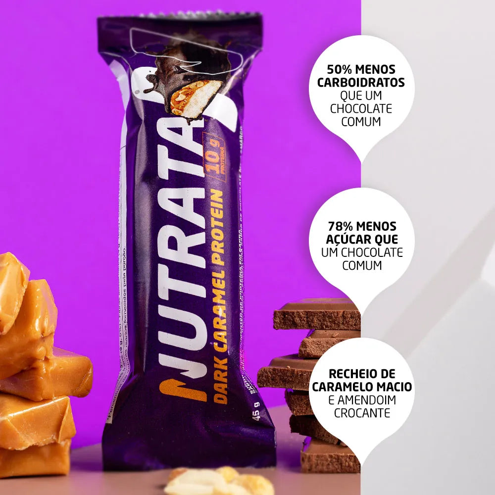 Dark Caramel Protein 45g display c/ 12 barras - Dark Caramel