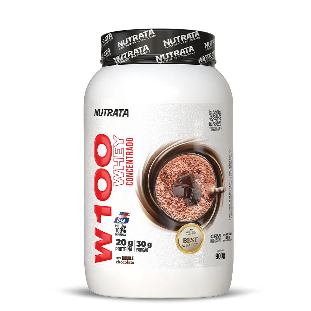 W100 Whey Concentrado 900g - Chocolate com Coco