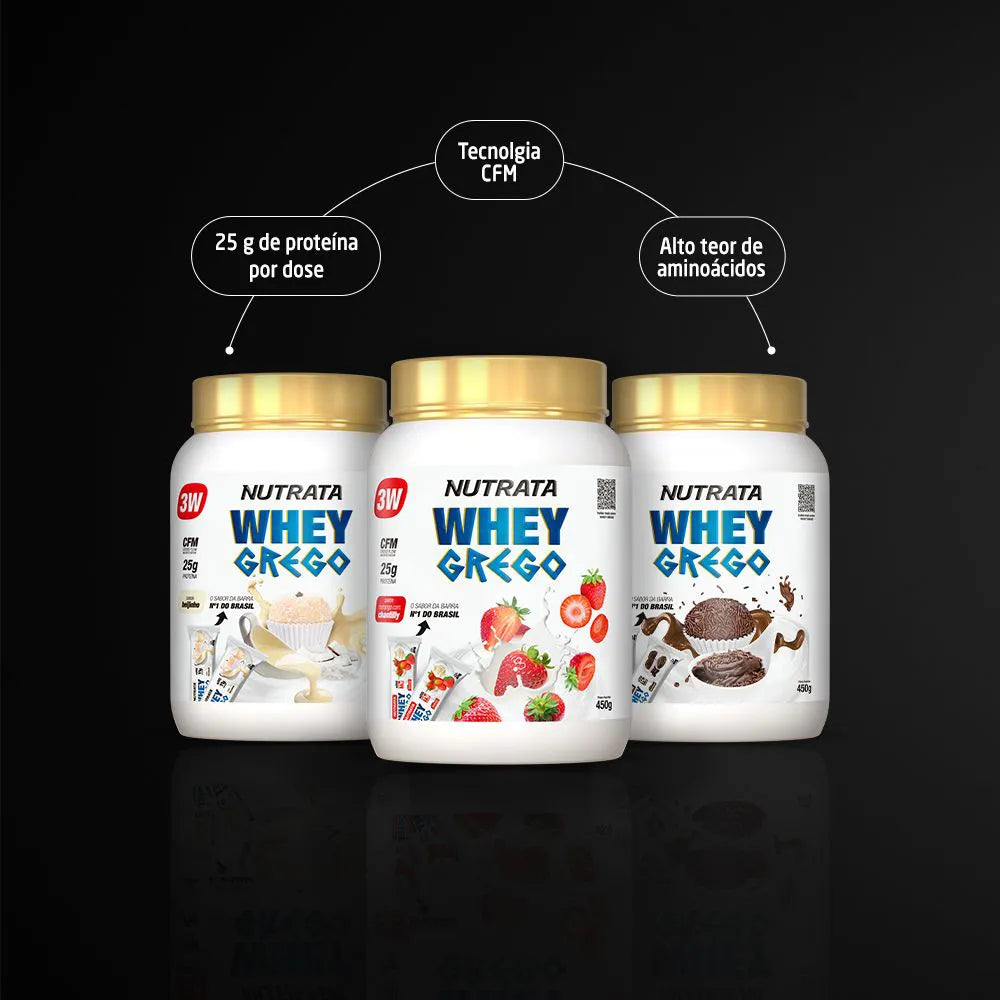Whey Grego 3W 450g - Iogurte Natural