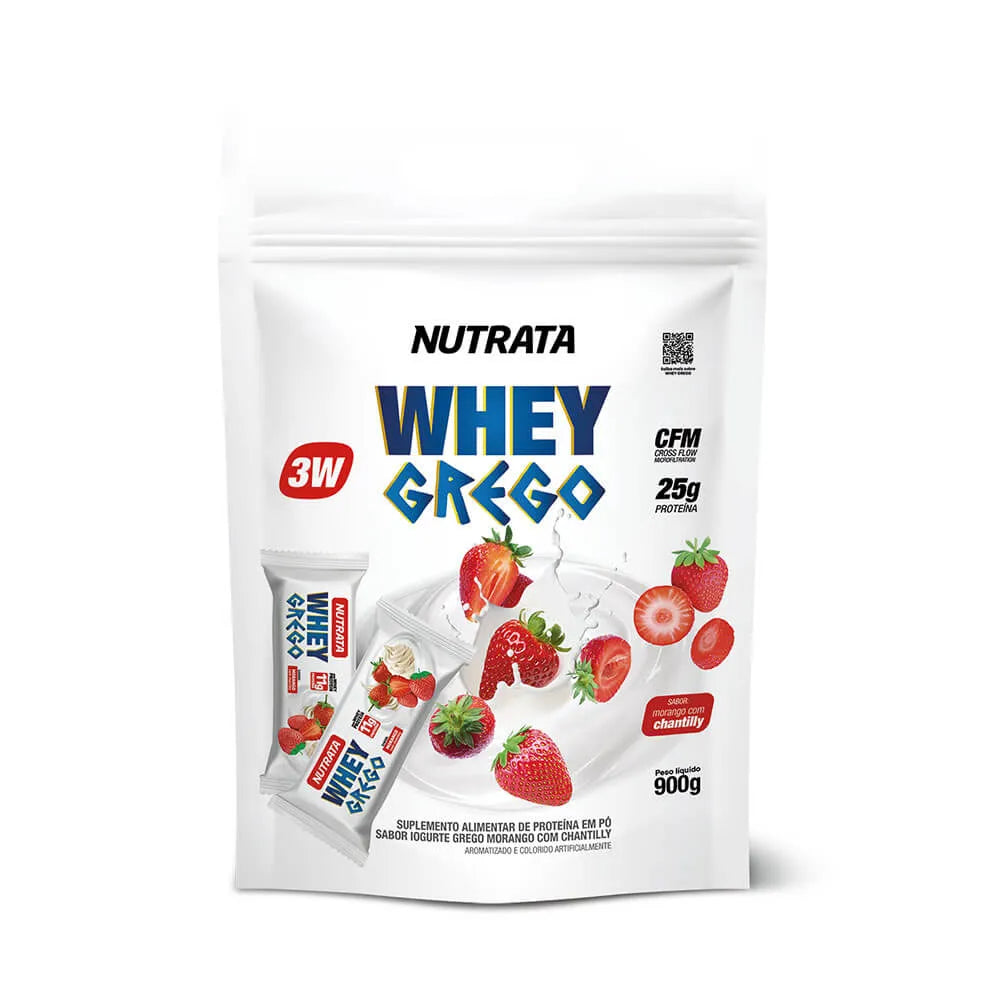 Whey Grego 3W 900g refil - Brigadeiro