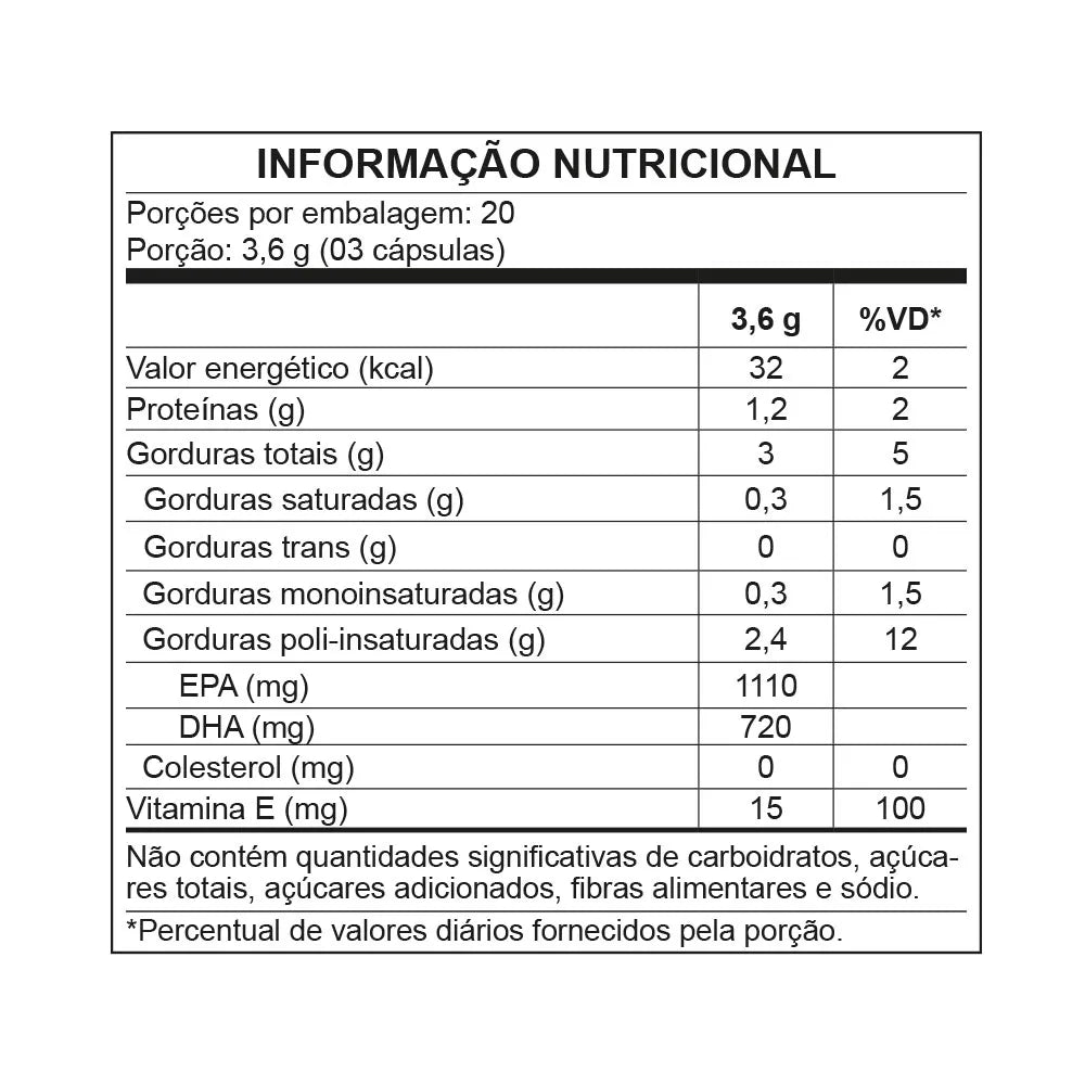 Ômega Ultra TG - 60 cápsulas 72g