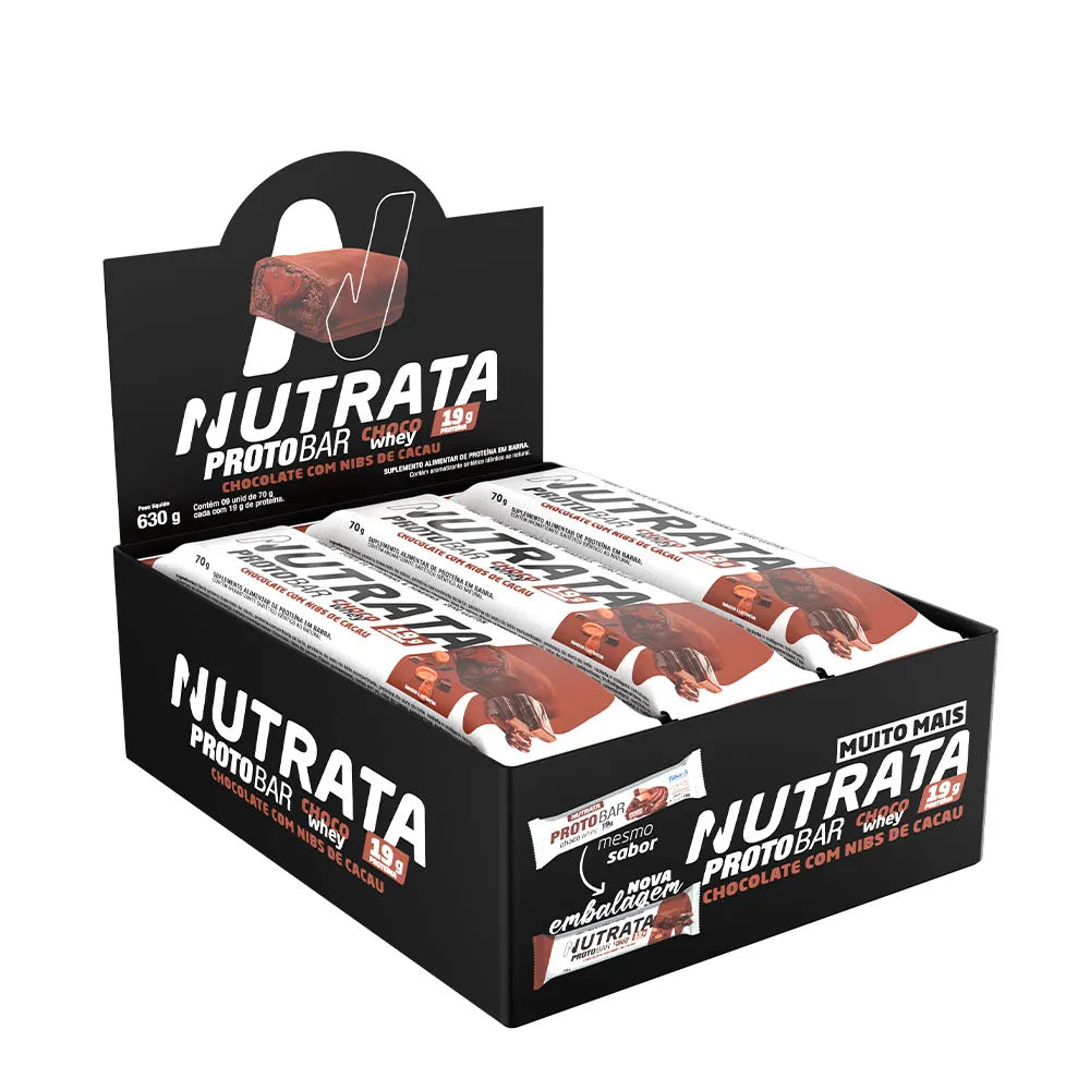 Proto Bar Whey 70g display com 9 barras
