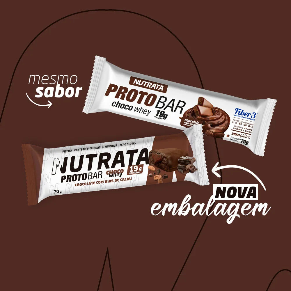 Proto Bar Whey 70g display com 9 barras