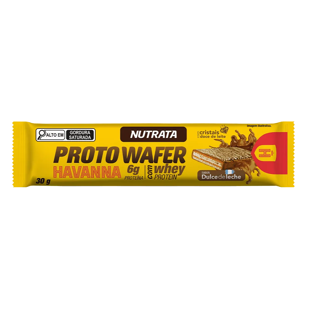 Proto Wafer Havanna 30g display c/ 12 wafers - Dulce de Leche