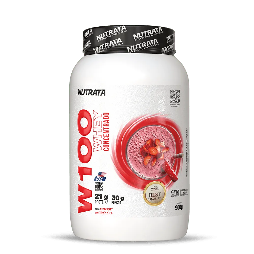 W100 Whey Concentrado 900g - Chocolate com Coco