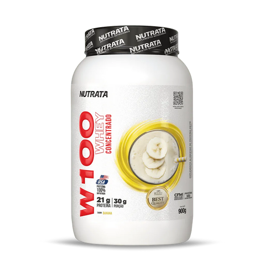 W100 Whey Concentrado 900g - Banana