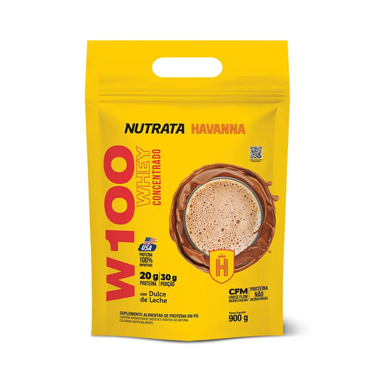 W100 Whey Concentrado Havanna 900g refil - Dulce de Leche