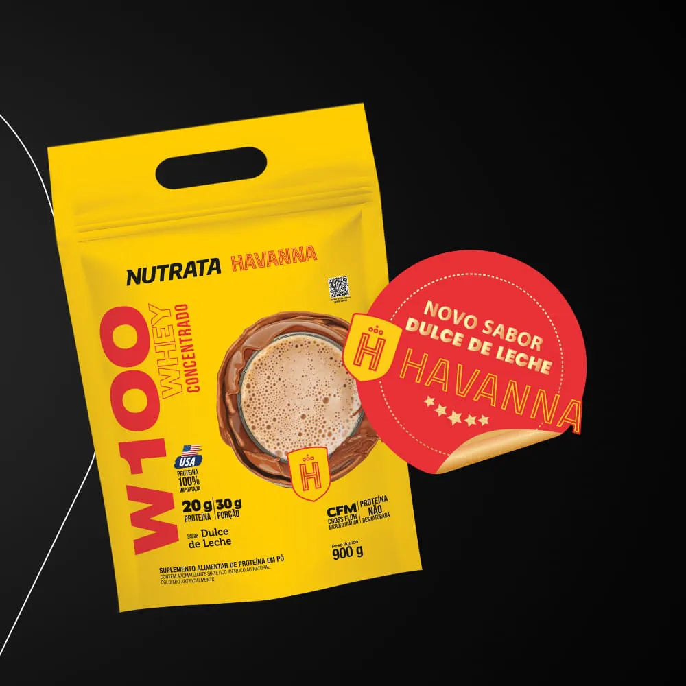 W100 Whey Concentrado 900g refil - Cookies e Cream