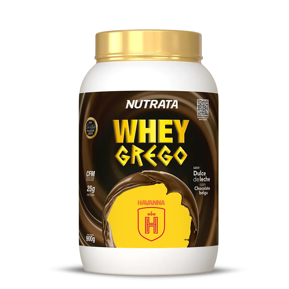 Havanna Whey Grego 900g - Dulce de Leche com Chocolate Belga