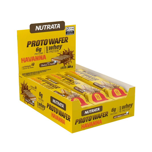 Proto Wafer Havanna 30g display c/ 12 wafers - Dulce de Leche